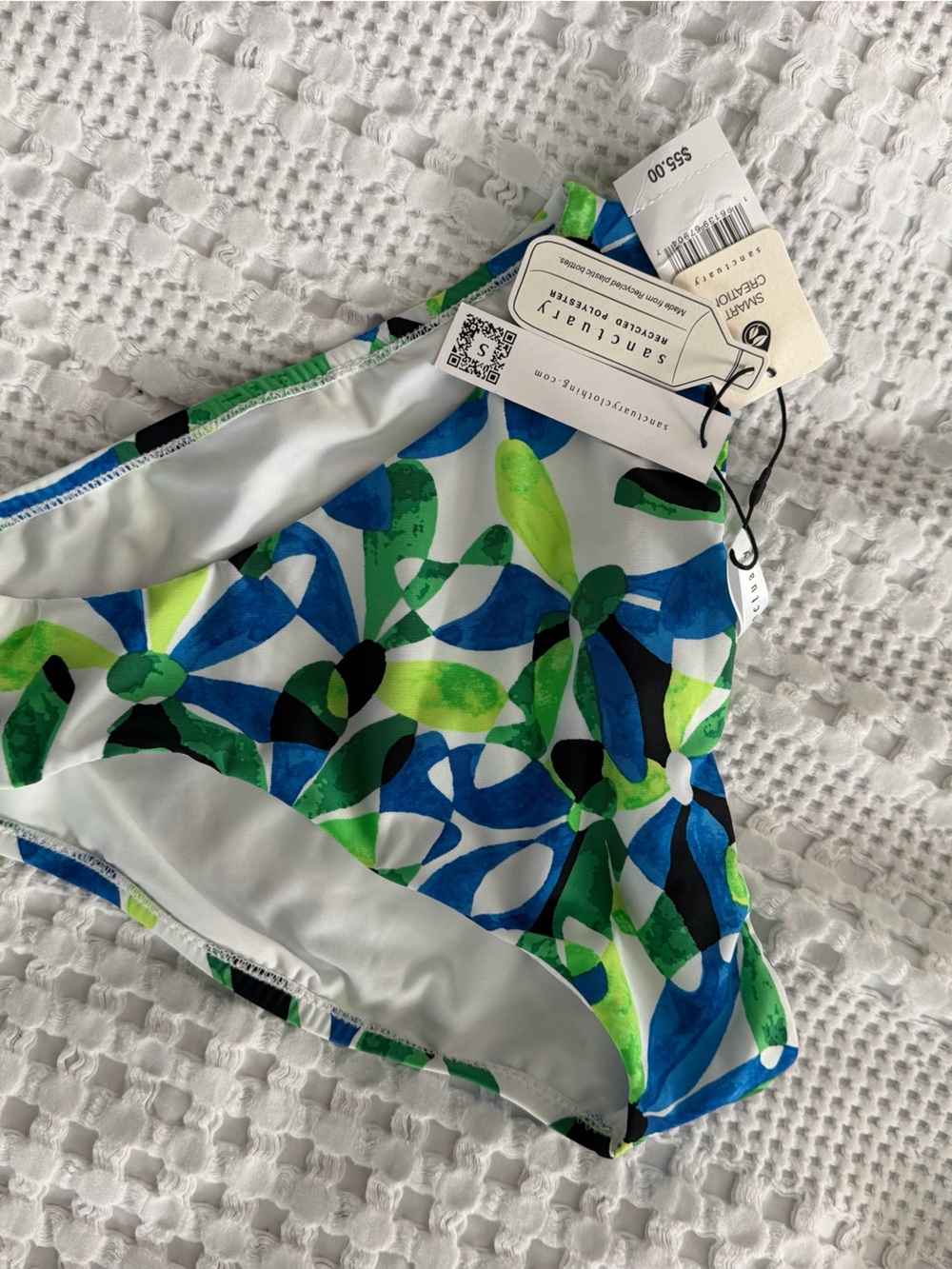 Sanctuary Green & Blue Floral Bikini Bottom
